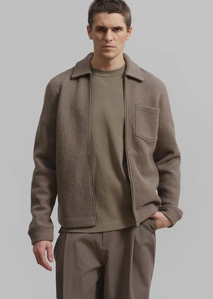 Men The Frankie Shop Knitwear Samse Samse Hannes Full Zip Cardigan Fallen Rock Men The Frankie Shop Knitwear Samse Samse Hannes Full Zip Cardigan Fallen Rock