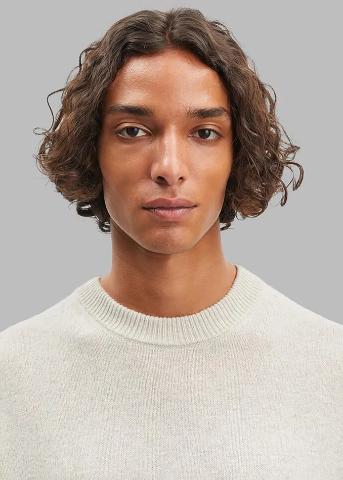 Men The Frankie Shop Knitwear Samse Samse Isak Knit Sweater Silver Lining