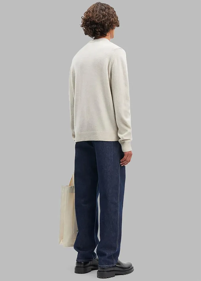 Men The Frankie Shop Knitwear Samse Samse Isak Knit Sweater Silver Lining