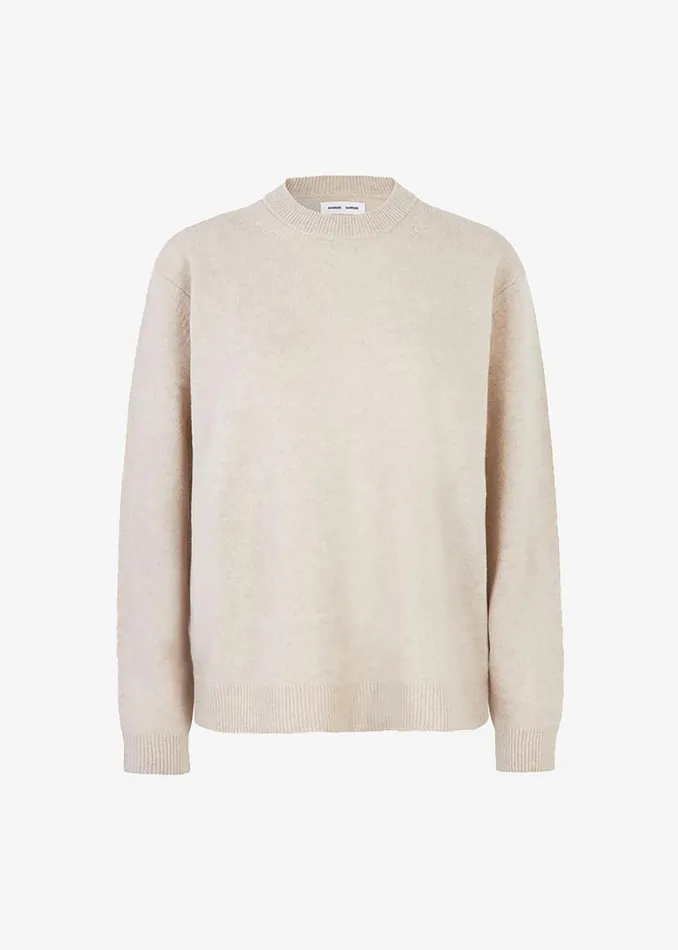 Men The Frankie Shop Knitwear Samse Samse Isak Knit Sweater Silver Lining
