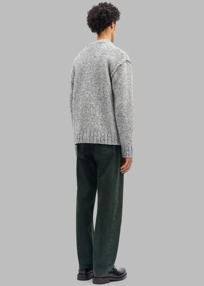 Men The Frankie Shop Knitwear Samse Samse Max Crew Neck Grey Melange