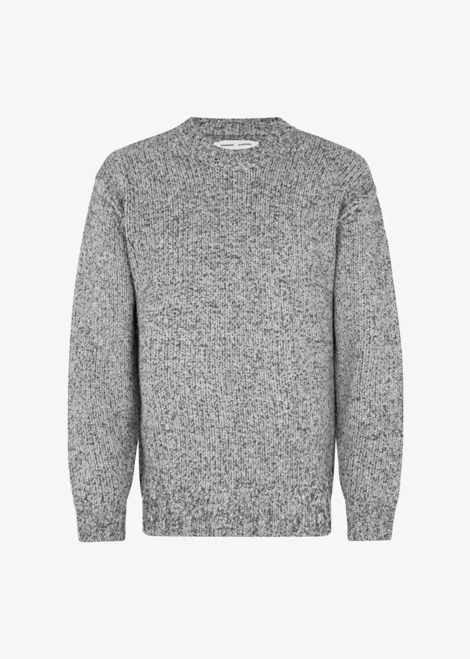 Men The Frankie Shop Knitwear Samse Samse Max Crew Neck Grey Melange