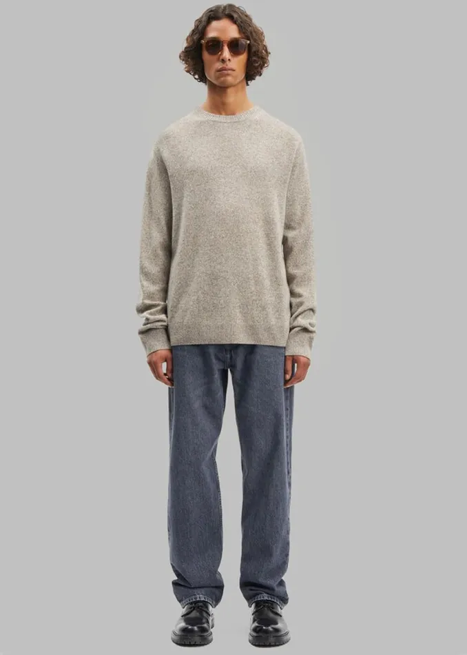 Men The Frankie Shop Knitwear Samse Samse Nobis Crew Neck Fallen Rock Melange