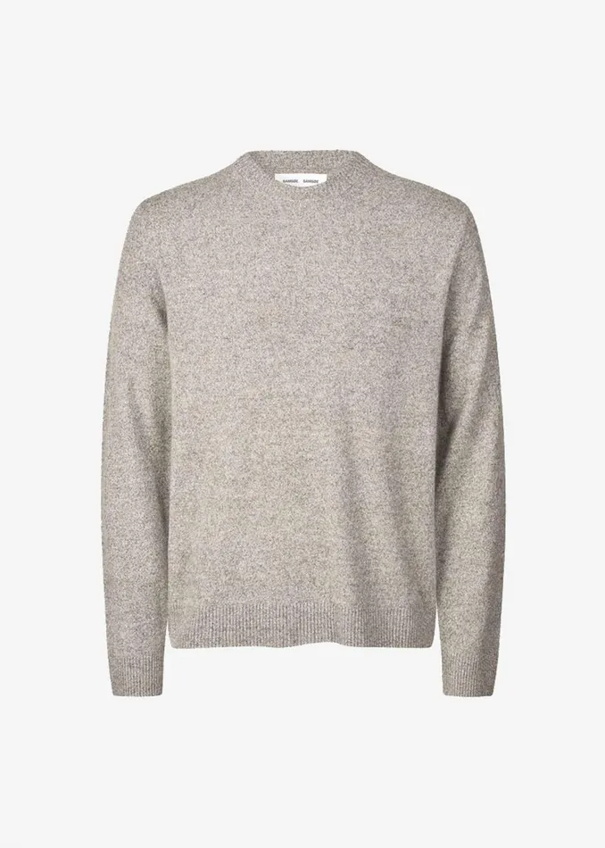 Men The Frankie Shop Knitwear Samse Samse Nobis Crew Neck Fallen Rock Melange