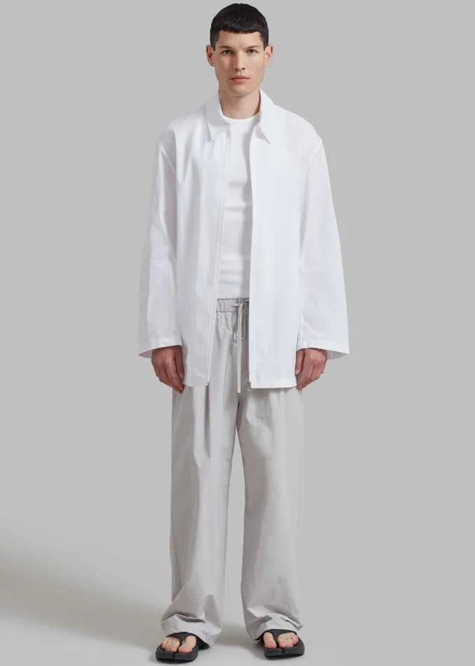 Men The Frankie Shop Outerwear Amomento Paper Wax Half Coat White