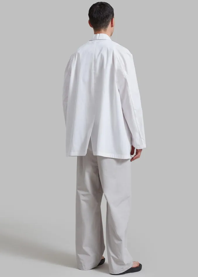 Men The Frankie Shop Outerwear Amomento Paper Wax Half Coat White