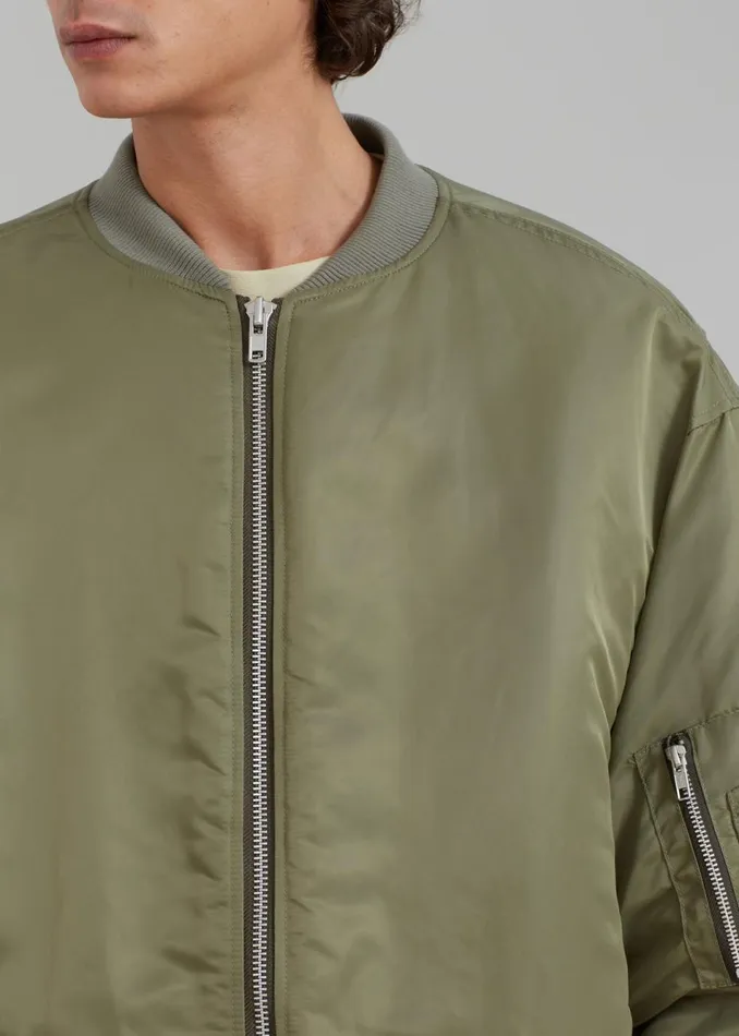 Men The Frankie Shop Outerwear Antwan Oversized Bomber Green