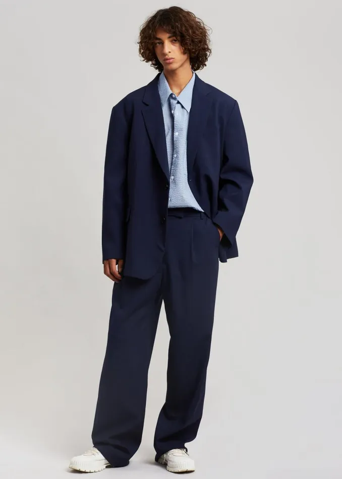 Men The Frankie Shop Outerwear Beo Blazer Blue