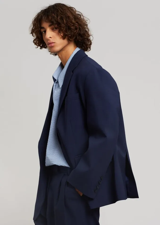 Men The Frankie Shop Outerwear Beo Blazer Blue