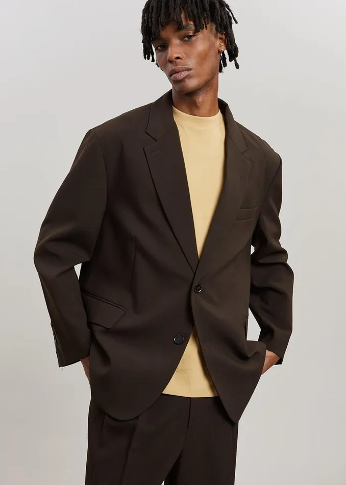 Men The Frankie Shop Outerwear Beo Blazer Dark Espresso