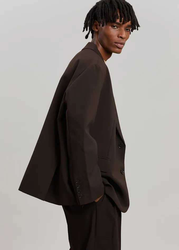 Men The Frankie Shop Outerwear Beo Blazer Dark Espresso