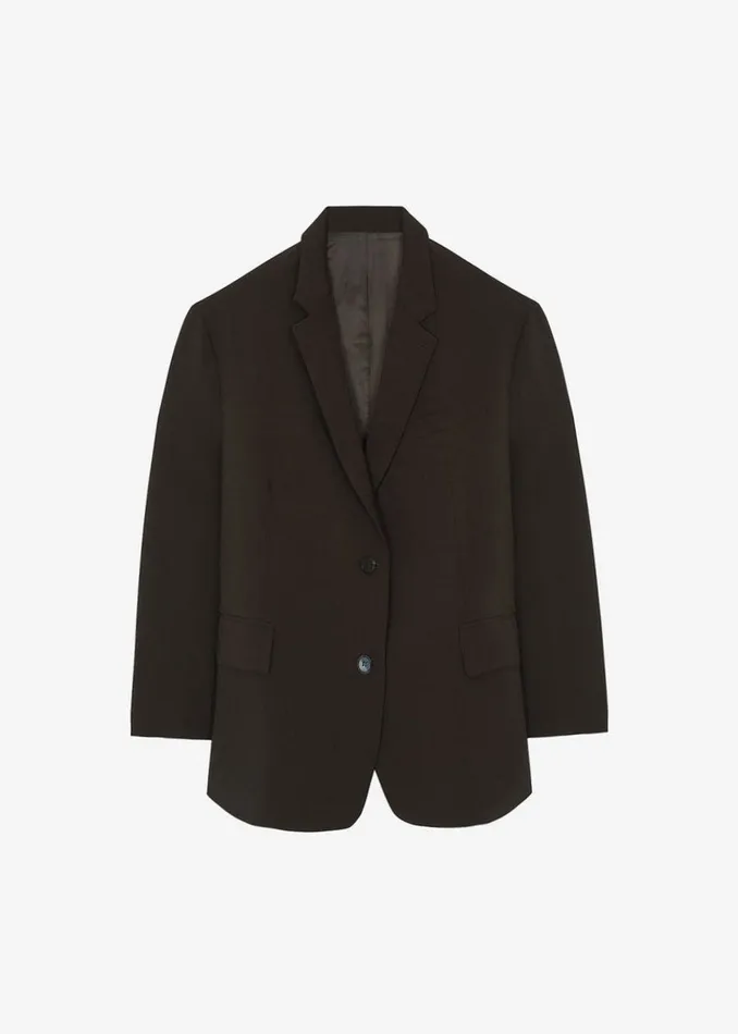Men The Frankie Shop Outerwear Beo Blazer Dark Espresso