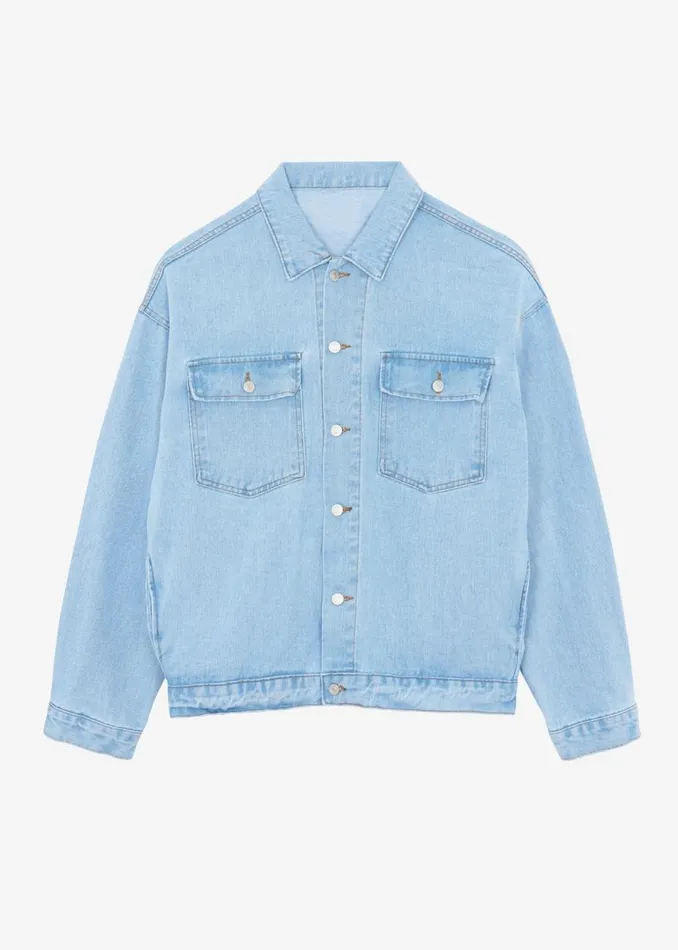 Men The Frankie Shop Outerwear Connor Oversized Denim Jacket Worn Wash