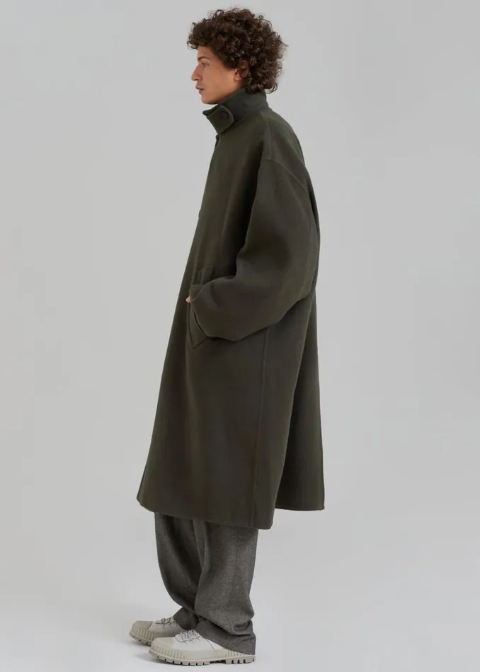 Men The Frankie Shop Outerwear Croft Oversized Coat Olive