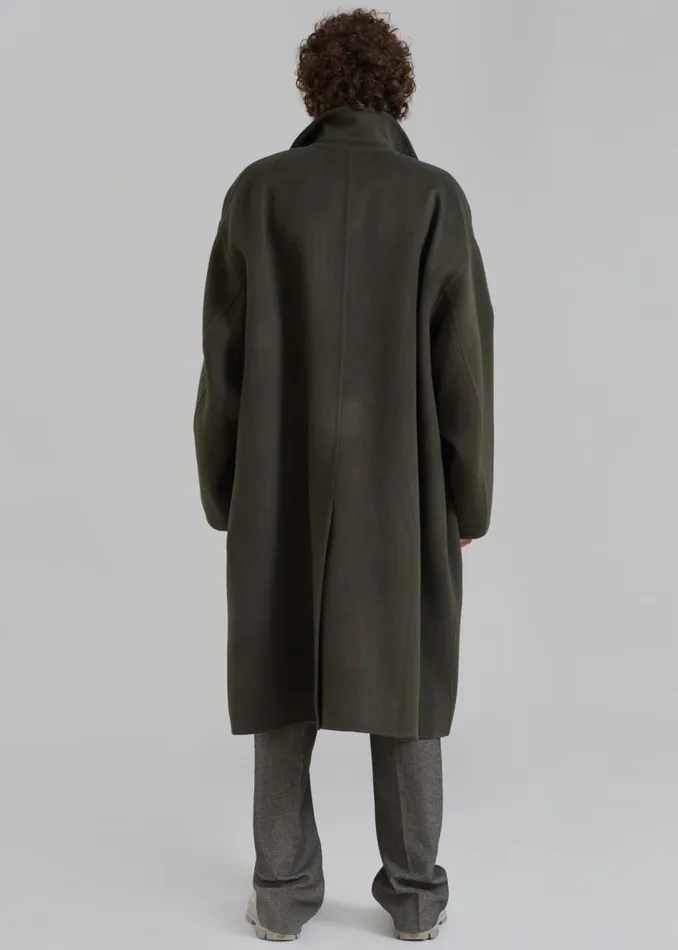 Men The Frankie Shop Outerwear Croft Oversized Coat Olive
