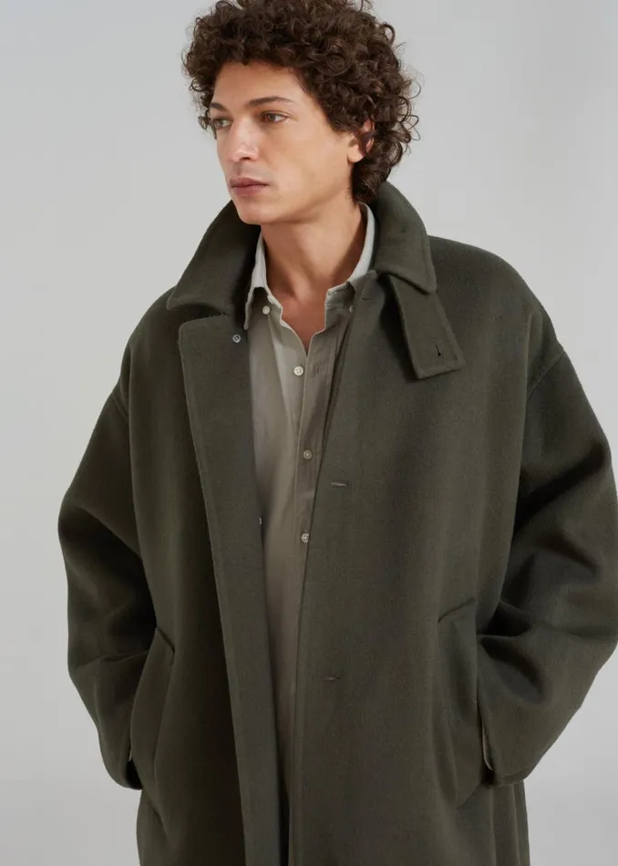 Men The Frankie Shop Outerwear Croft Oversized Coat Olive