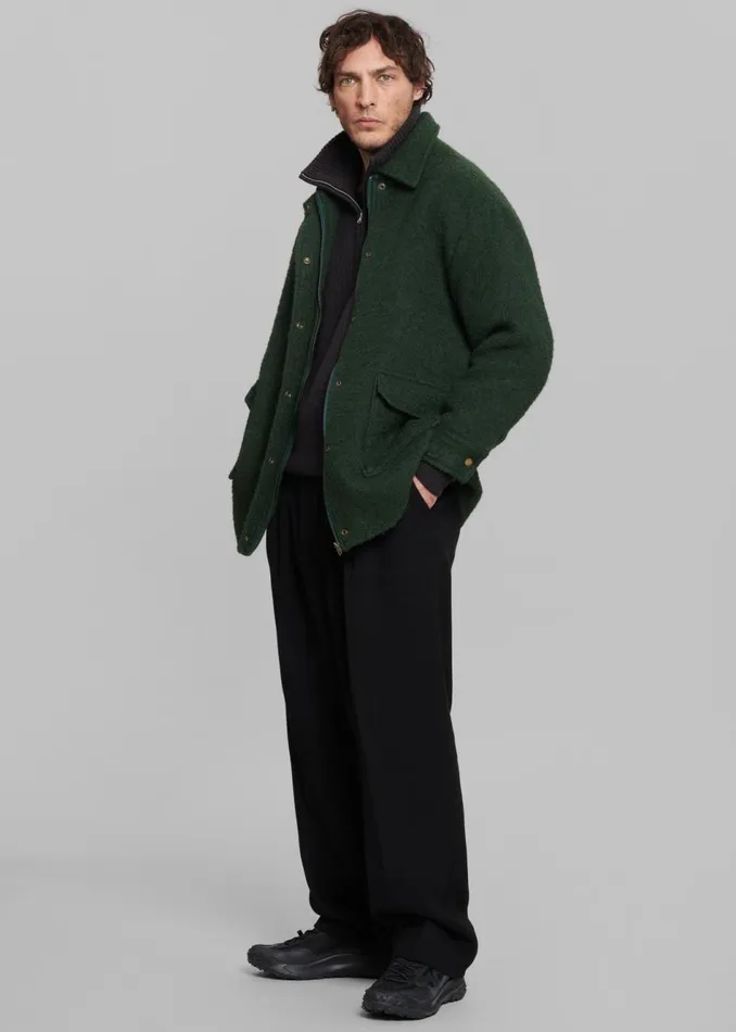 Men The Frankie Shop Outerwear Jacob Wool Coat Forest Green