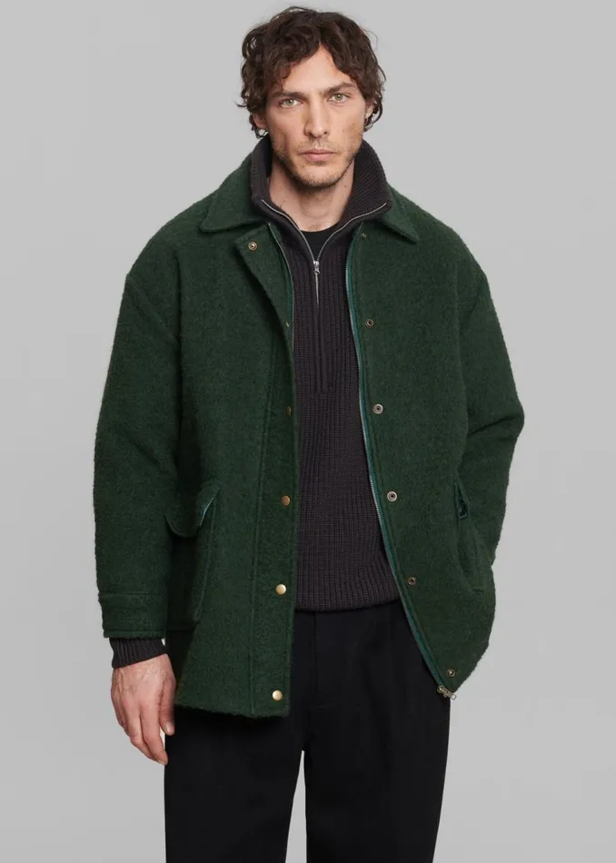 Men The Frankie Shop Outerwear Jacob Wool Coat Forest Green