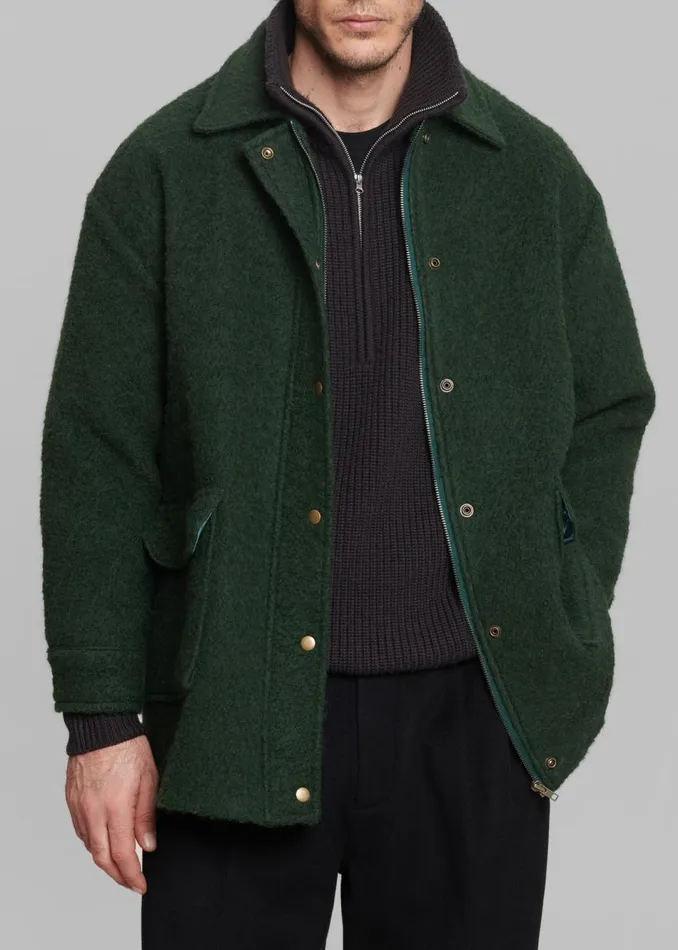 Men The Frankie Shop Outerwear Jacob Wool Coat Forest Green