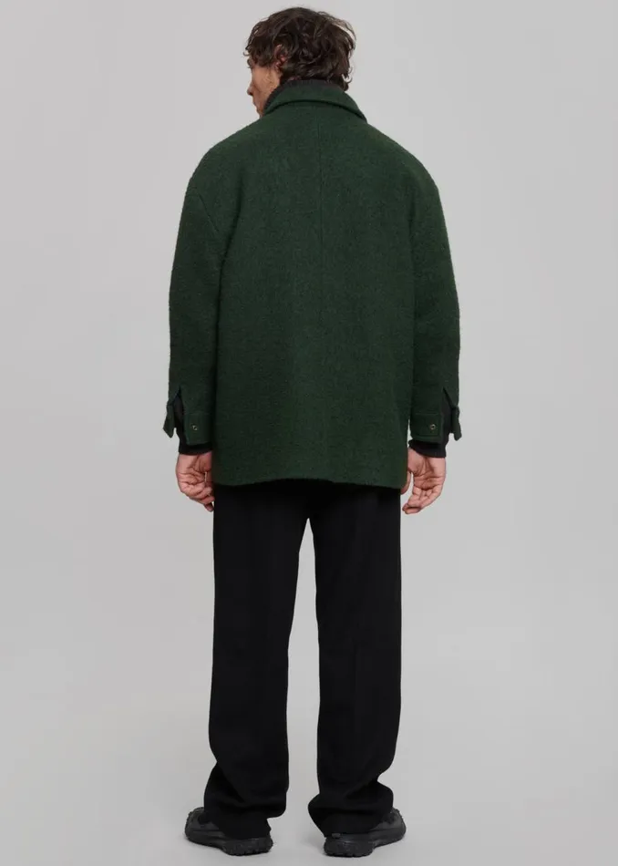 Men The Frankie Shop Outerwear Jacob Wool Coat Forest Green
