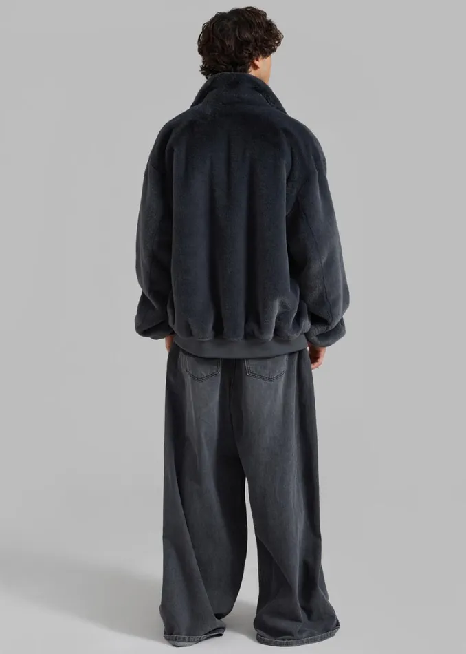 Men The Frankie Shop Outerwear Justin Faux Fur Bomber Storm