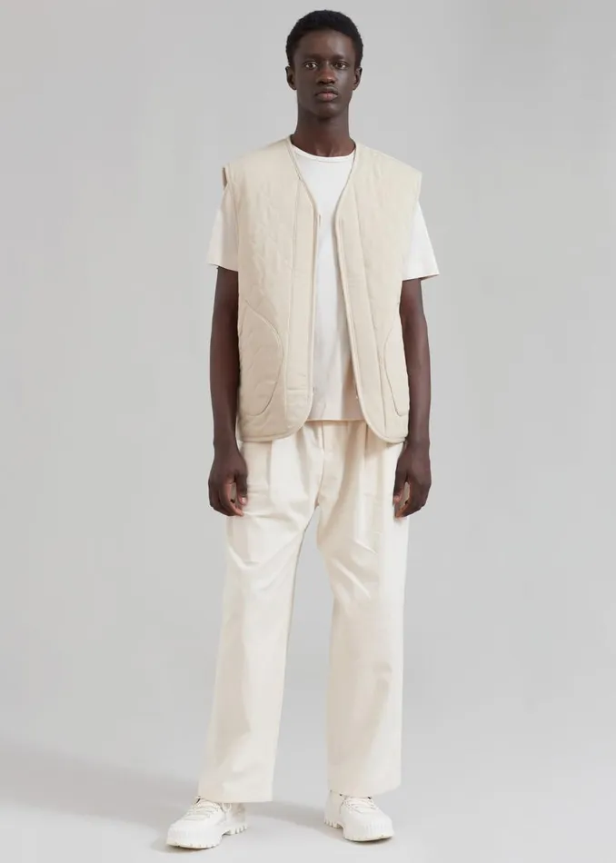 Men The Frankie Shop Outerwear Lant Reversible Vest Natural