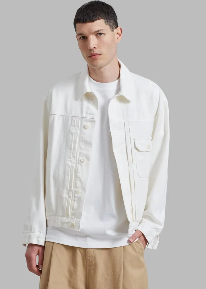 Men The Frankie Shop Outerwear Matthew Denim Jacket White