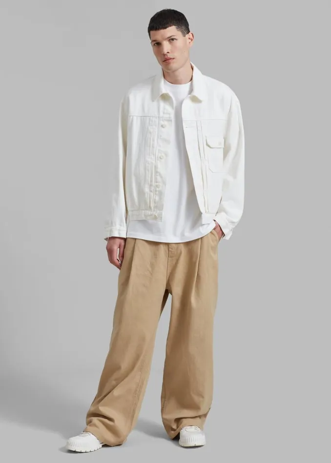 Men The Frankie Shop Outerwear Matthew Denim Jacket White
