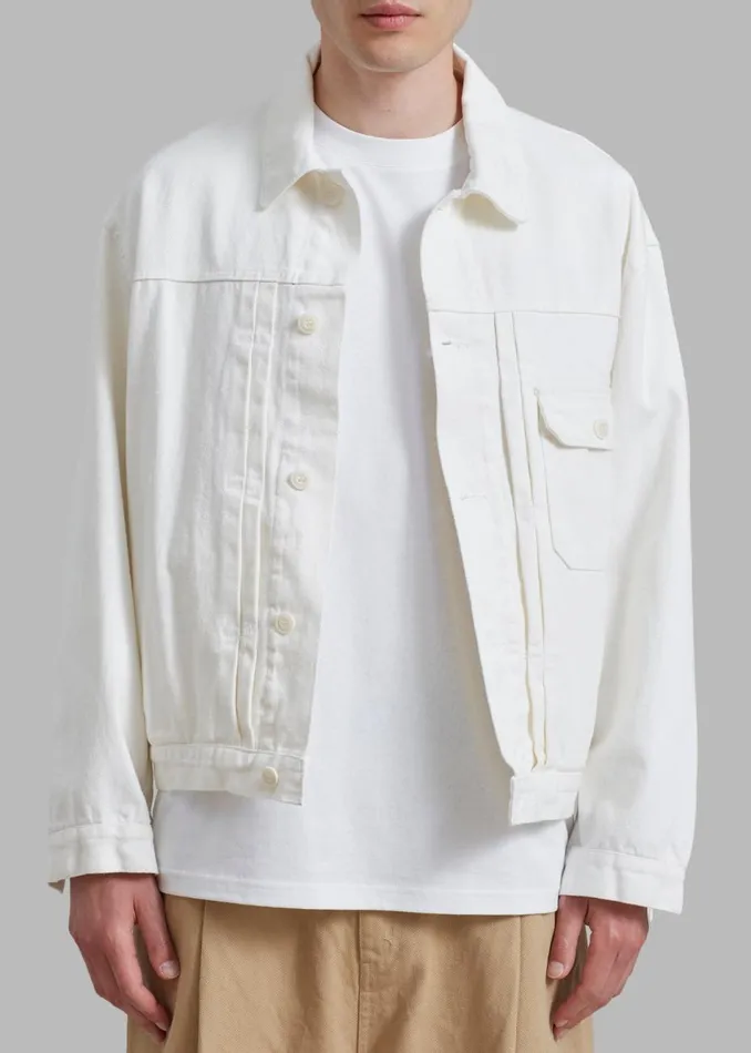 Men The Frankie Shop Outerwear Matthew Denim Jacket White