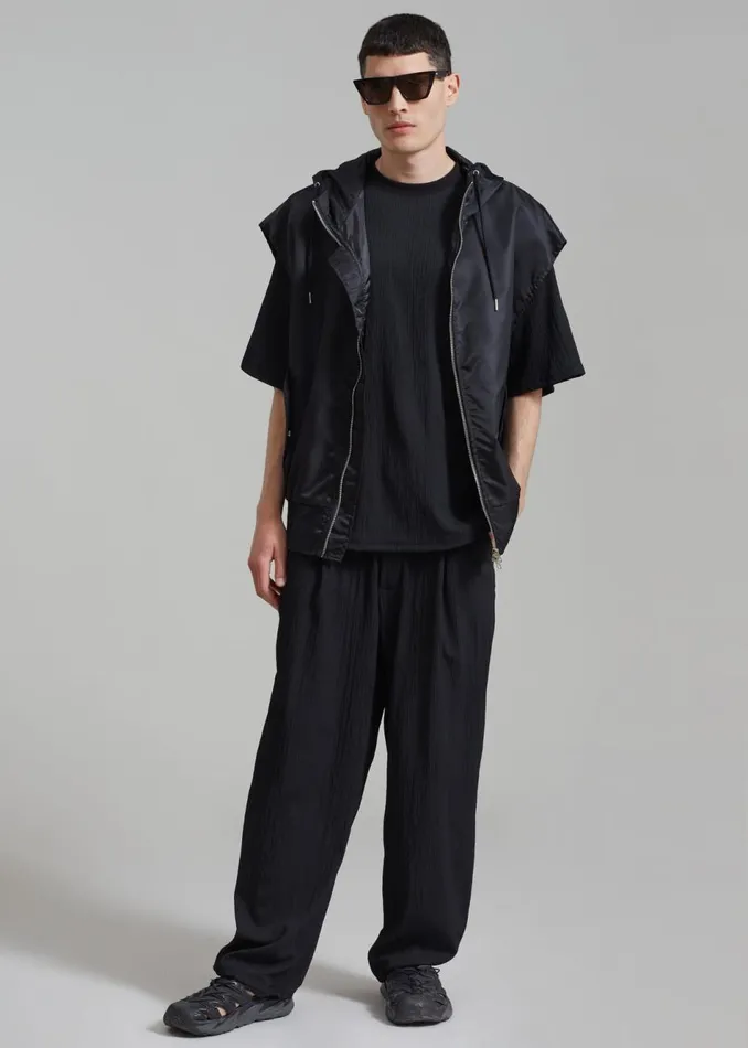 Men The Frankie Shop Outerwear Maverick Pocket Vest Black