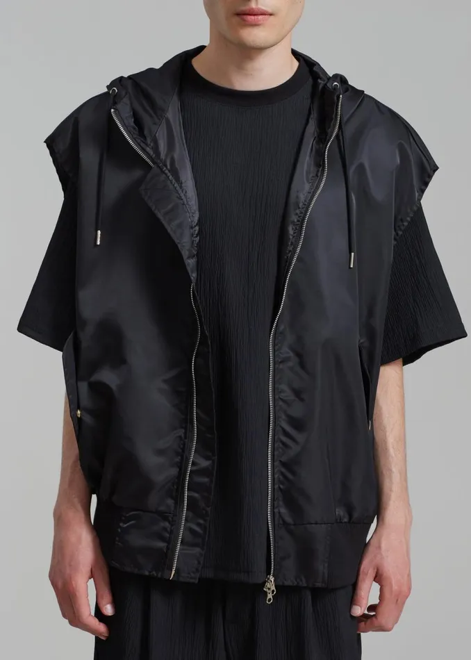 Men The Frankie Shop Outerwear Maverick Pocket Vest Black