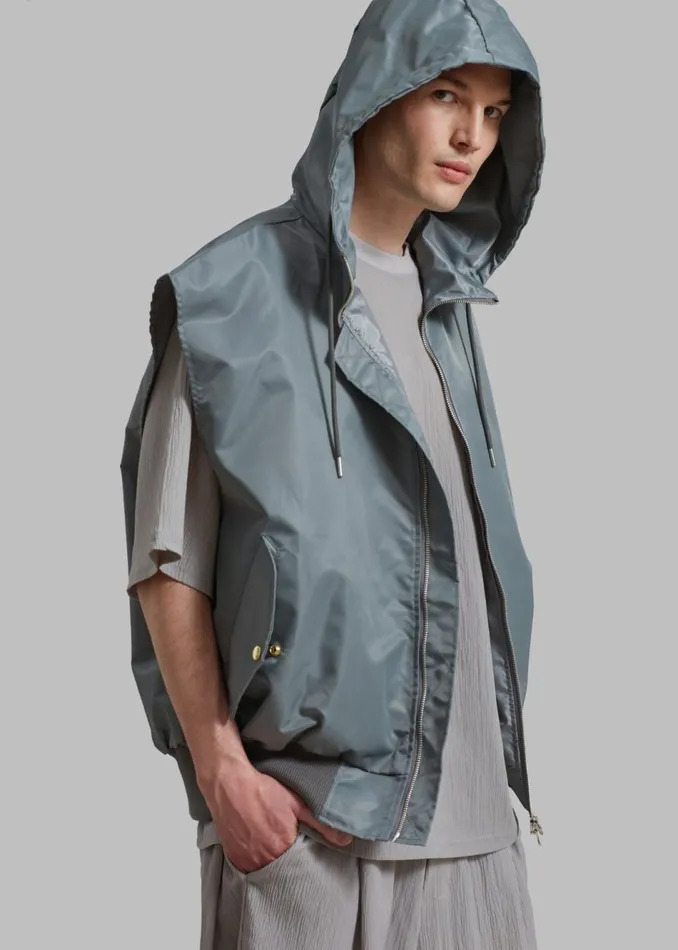 Men The Frankie Shop Outerwear Maverick Pocket Vest Olive