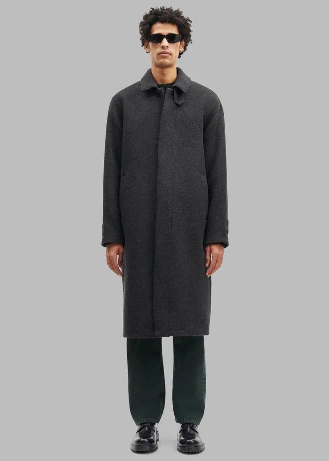 Men The Frankie Shop Outerwear Samse Samse Jacob Coat Black Melange