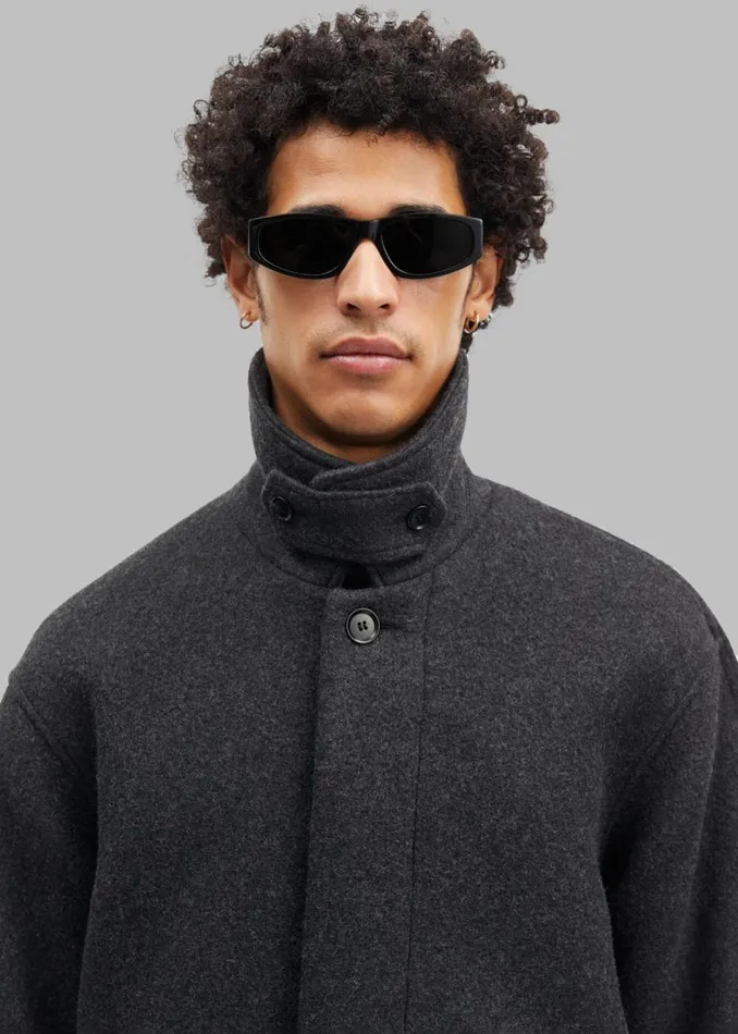 Men The Frankie Shop Outerwear Samse Samse Jacob Coat Black Melange