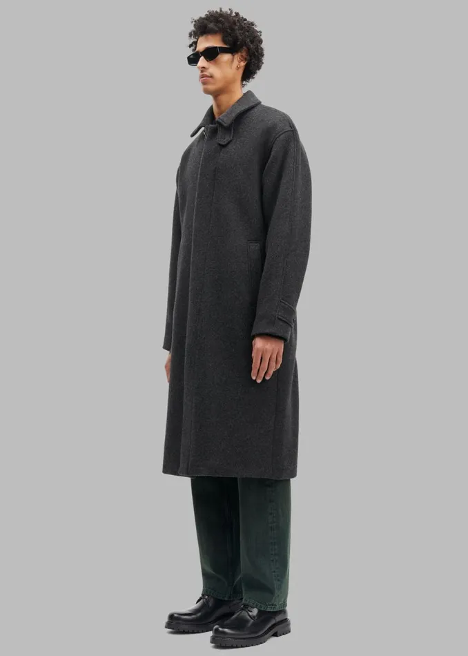 Men The Frankie Shop Outerwear Samse Samse Jacob Coat Black Melange