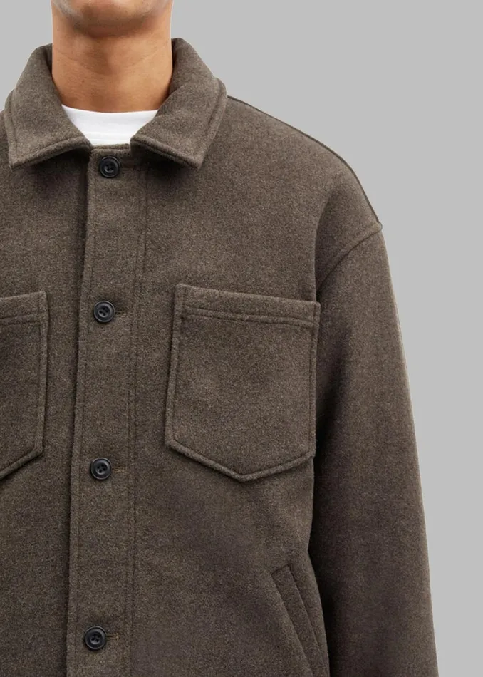 Men The Frankie Shop Outerwear Samse Samse Pally Shirt Jacket Crocodile