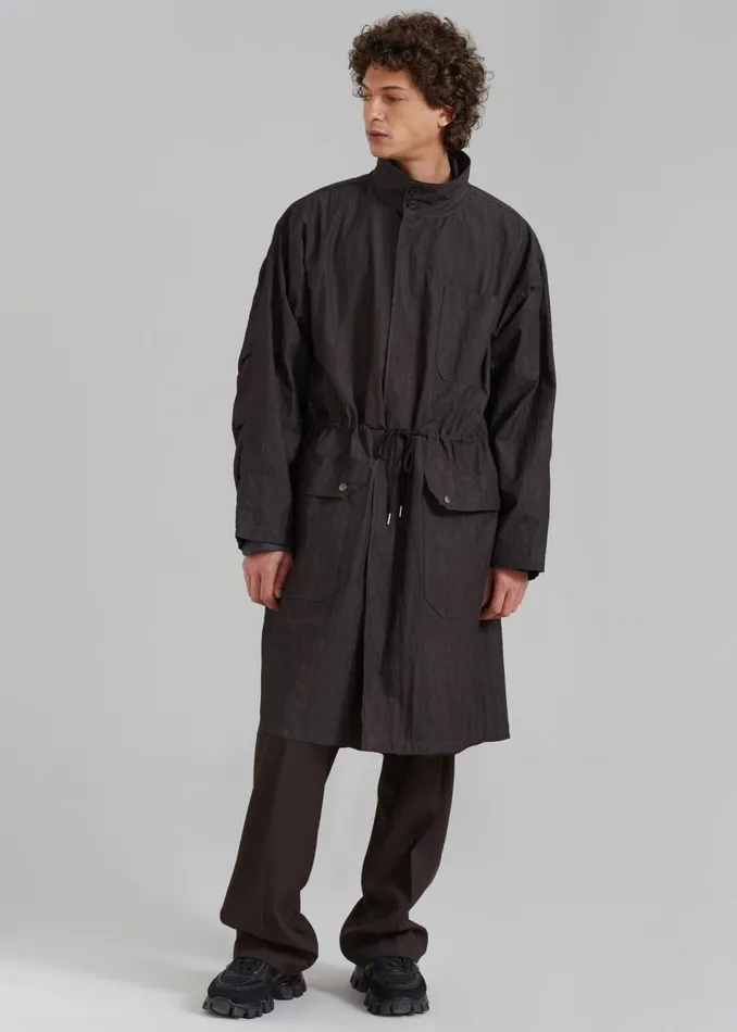 Men The Frankie Shop Outerwear Stephen Anorak Charcoal