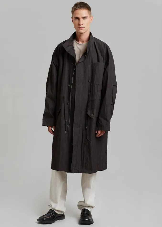 Men The Frankie Shop Outerwear Stephen Anorak Charcoal