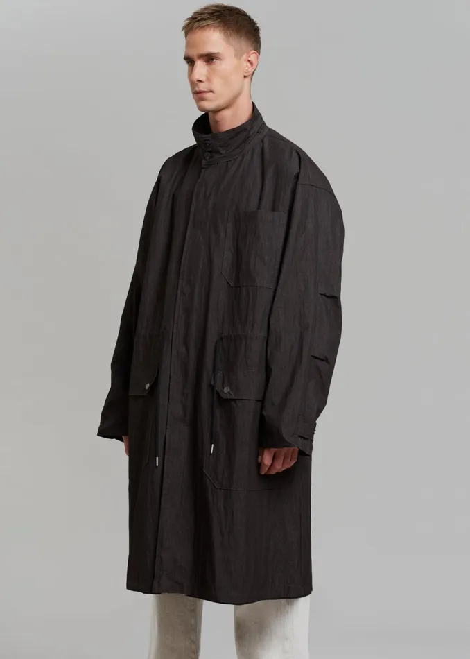 Men The Frankie Shop Outerwear Stephen Anorak Charcoal