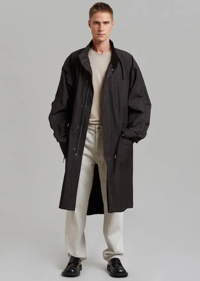 Men The Frankie Shop Outerwear Stephen Anorak Charcoal