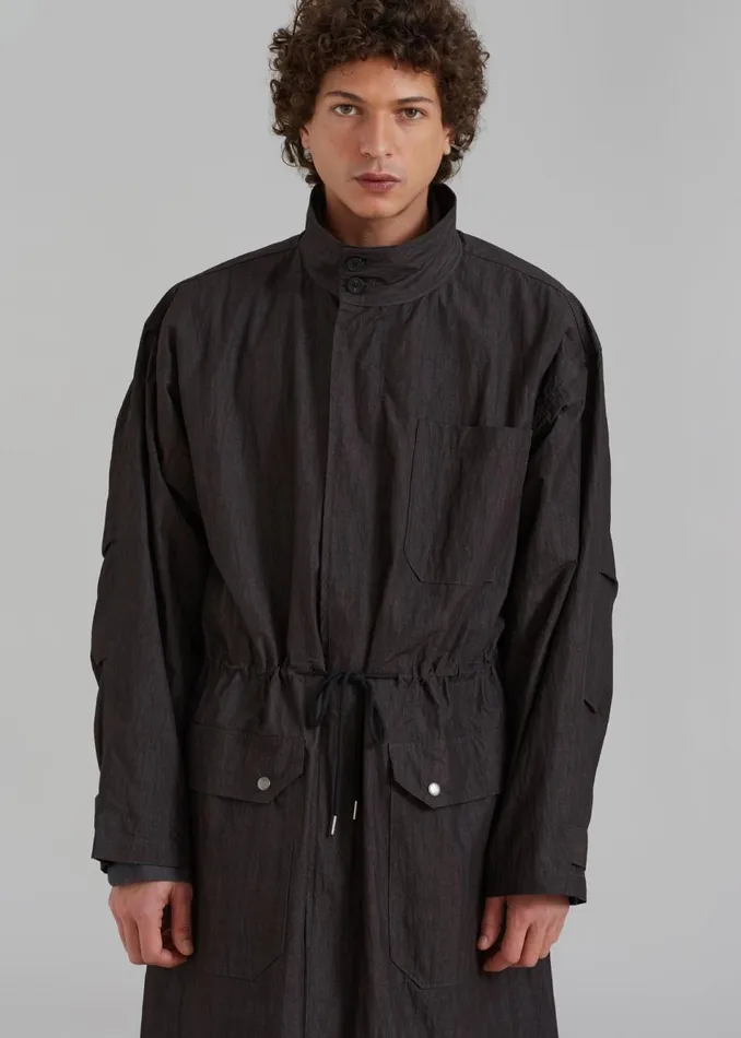 Men The Frankie Shop Outerwear Stephen Anorak Charcoal