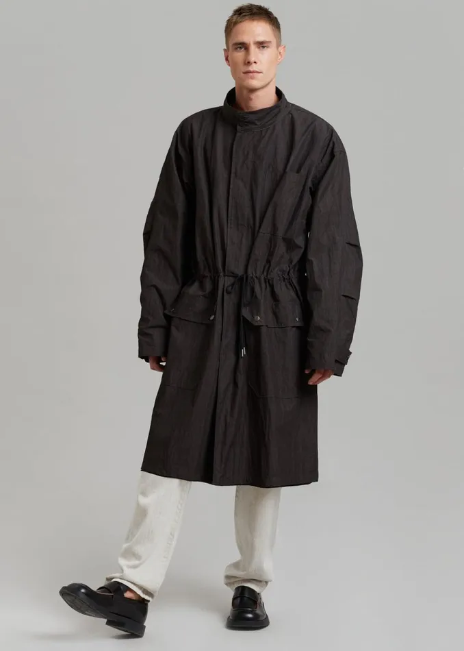 Men The Frankie Shop Outerwear Stephen Anorak Charcoal