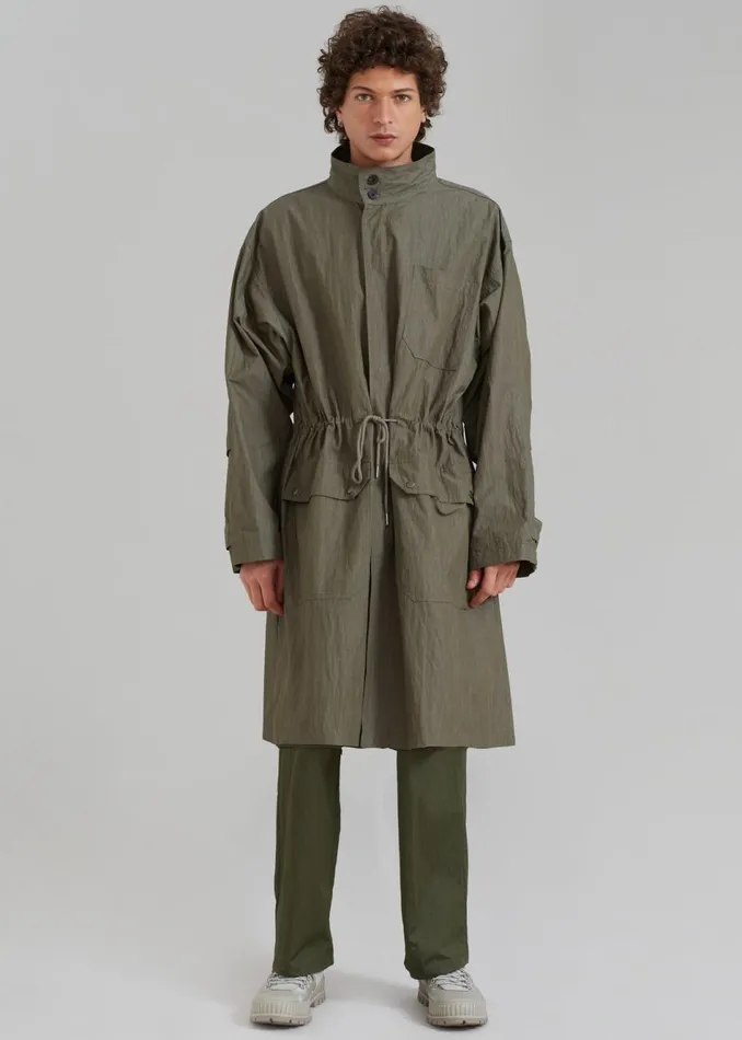 Men The Frankie Shop Outerwear Stephen Anorak Dark Olive