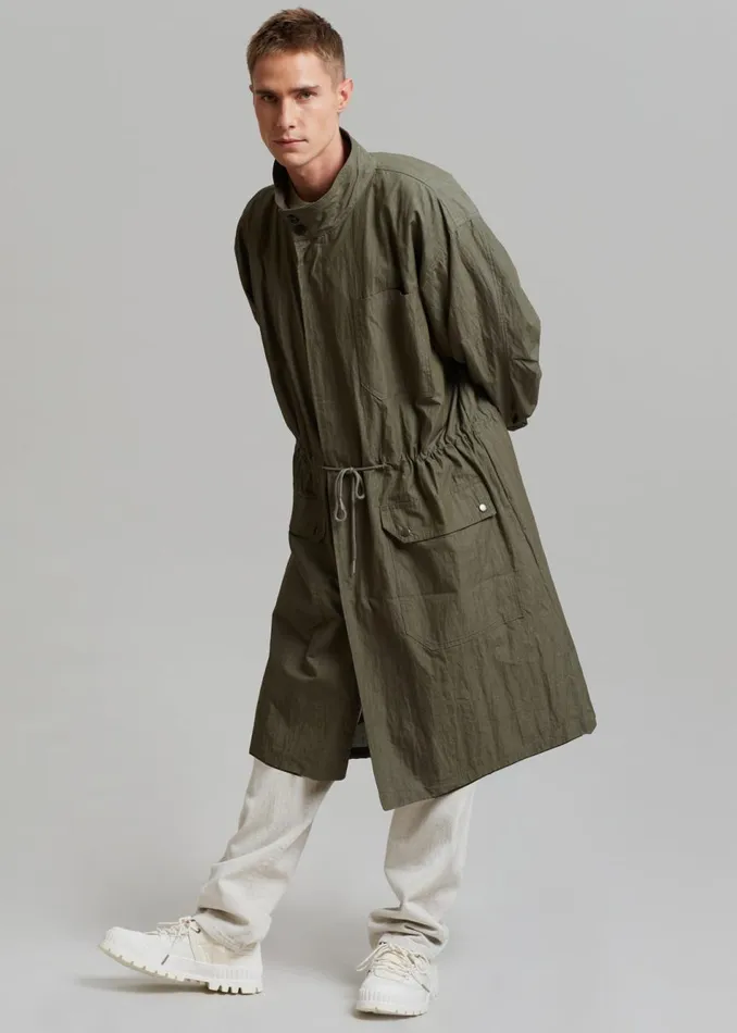 Men The Frankie Shop Outerwear Stephen Anorak Dark Olive