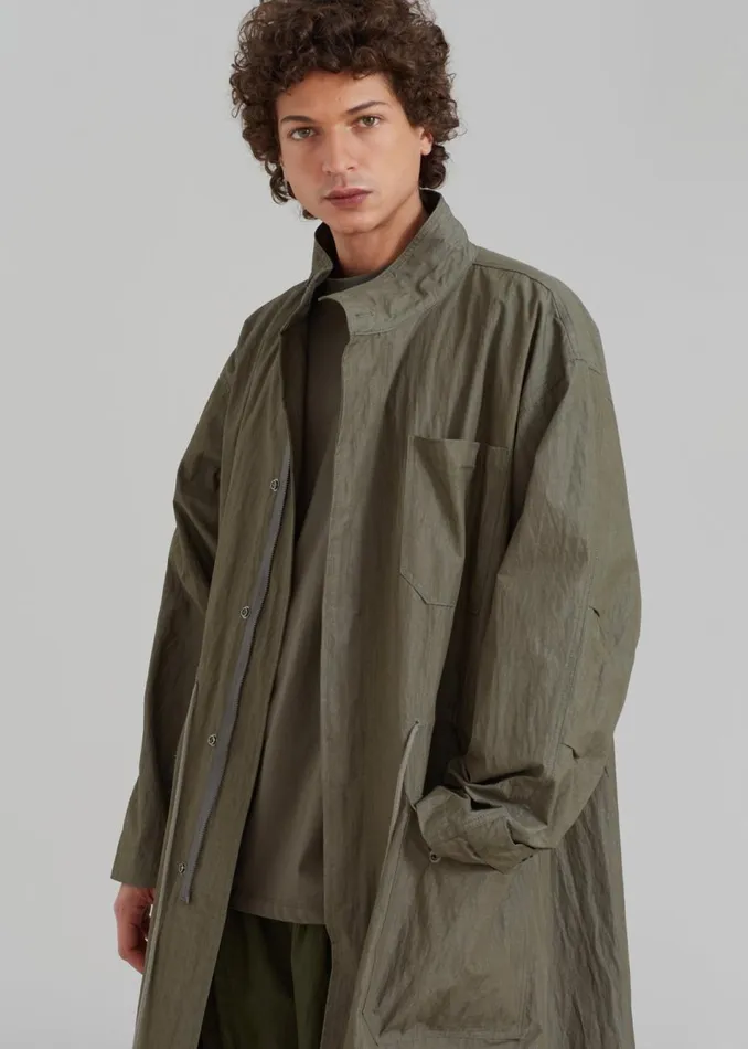 Men The Frankie Shop Outerwear Stephen Anorak Dark Olive