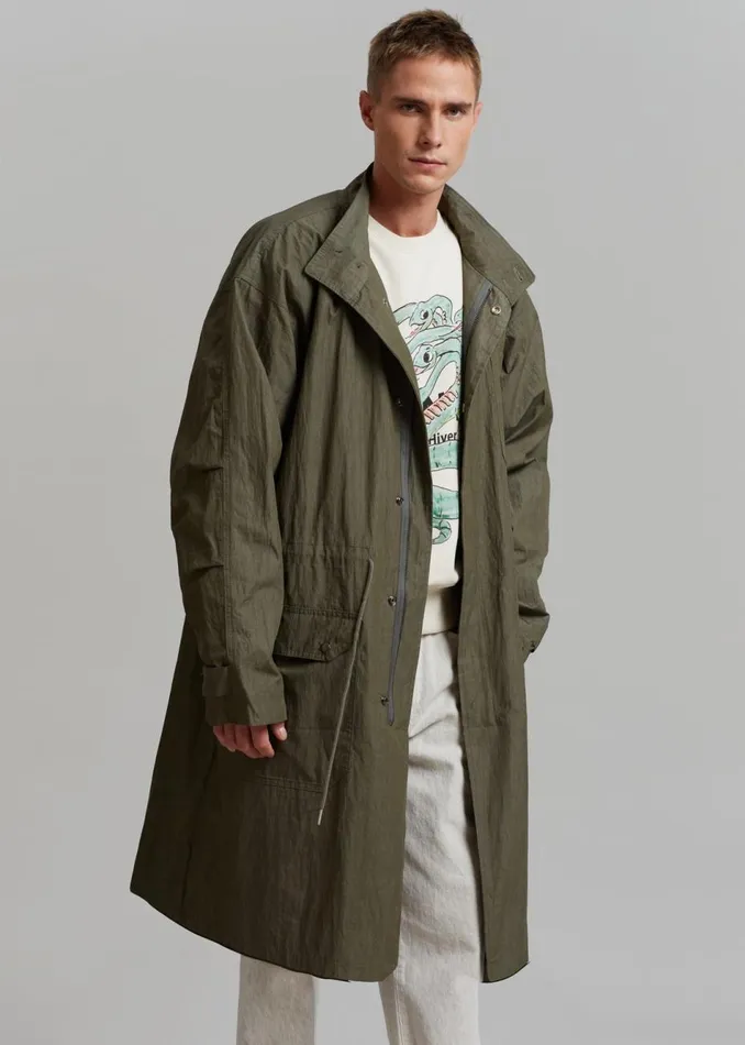 Men The Frankie Shop Outerwear Stephen Anorak Dark Olive