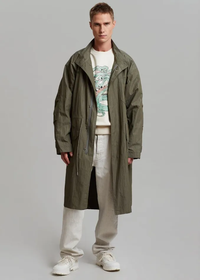 Men The Frankie Shop Outerwear Stephen Anorak Dark Olive