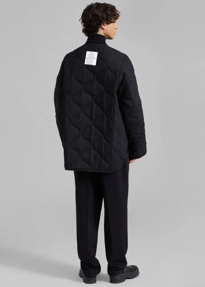 Men The Frankie Shop Outerwear Ted Quilted Jacket Black