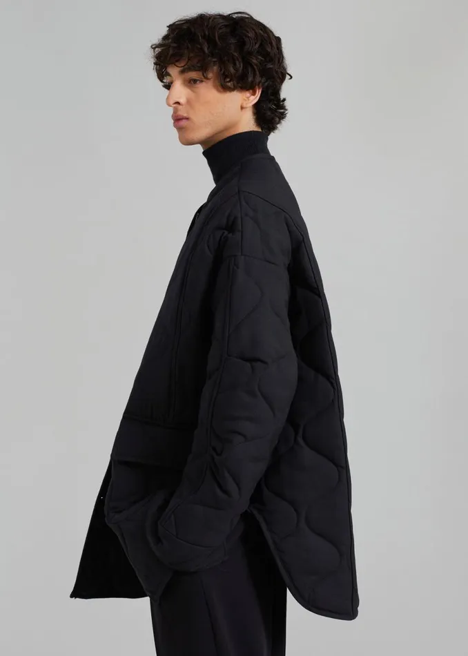 Men The Frankie Shop Outerwear Ted Quilted Jacket Black