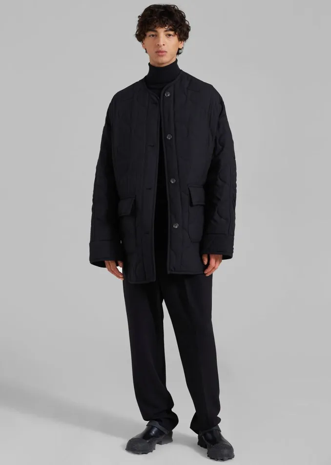 Men The Frankie Shop Outerwear Ted Quilted Jacket Black